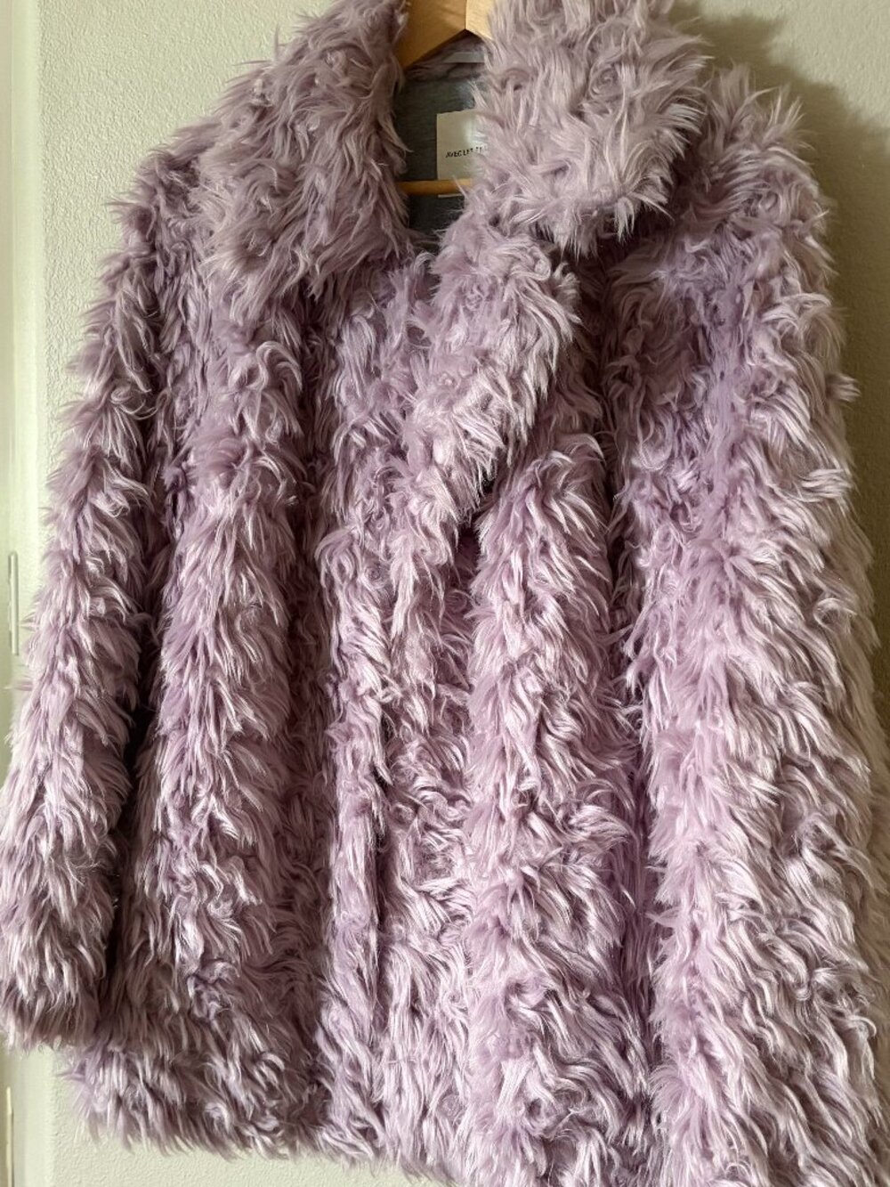 Avec Les Filles Purple Fur Coat